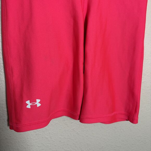 Under Armour Shorts Women's XS Neon Pink Biker Compression Athletic - Picture 4 of 9